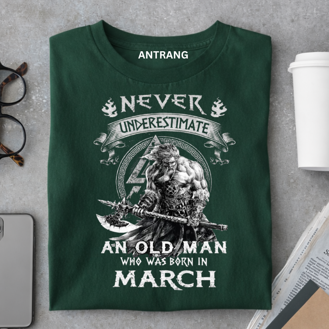 March Born Old Man Legend T Shirt