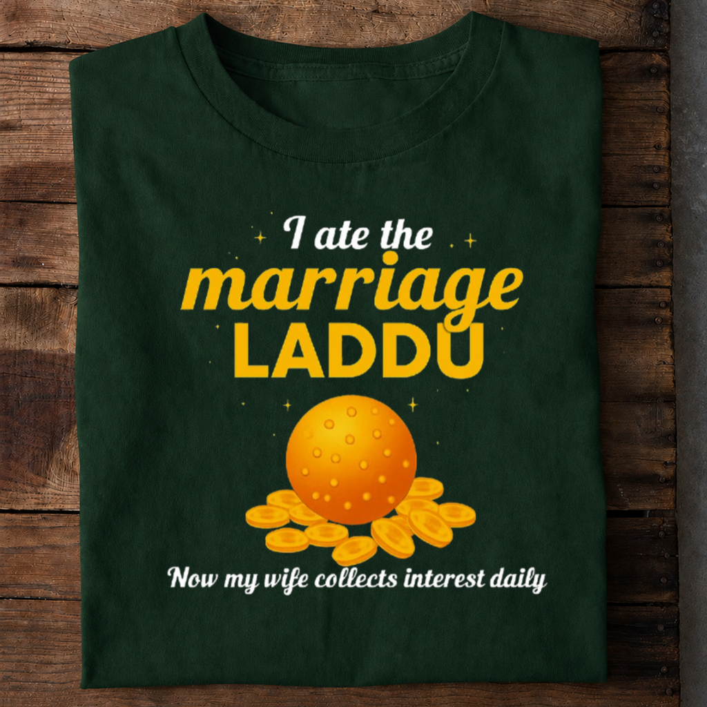 Marriage Laddu Premium Cotton T Shirt