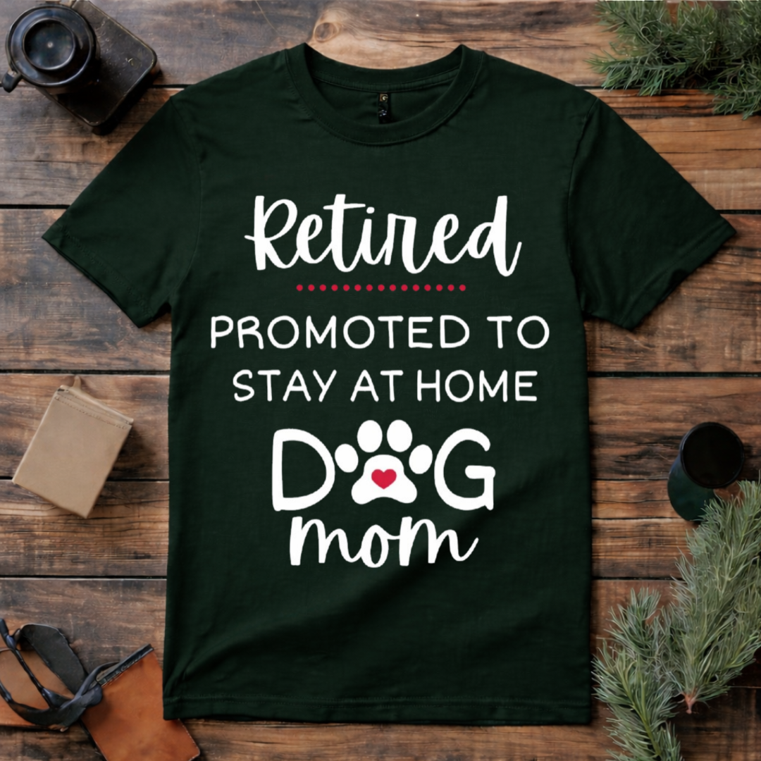 Retired Dog Mom T Shirt
