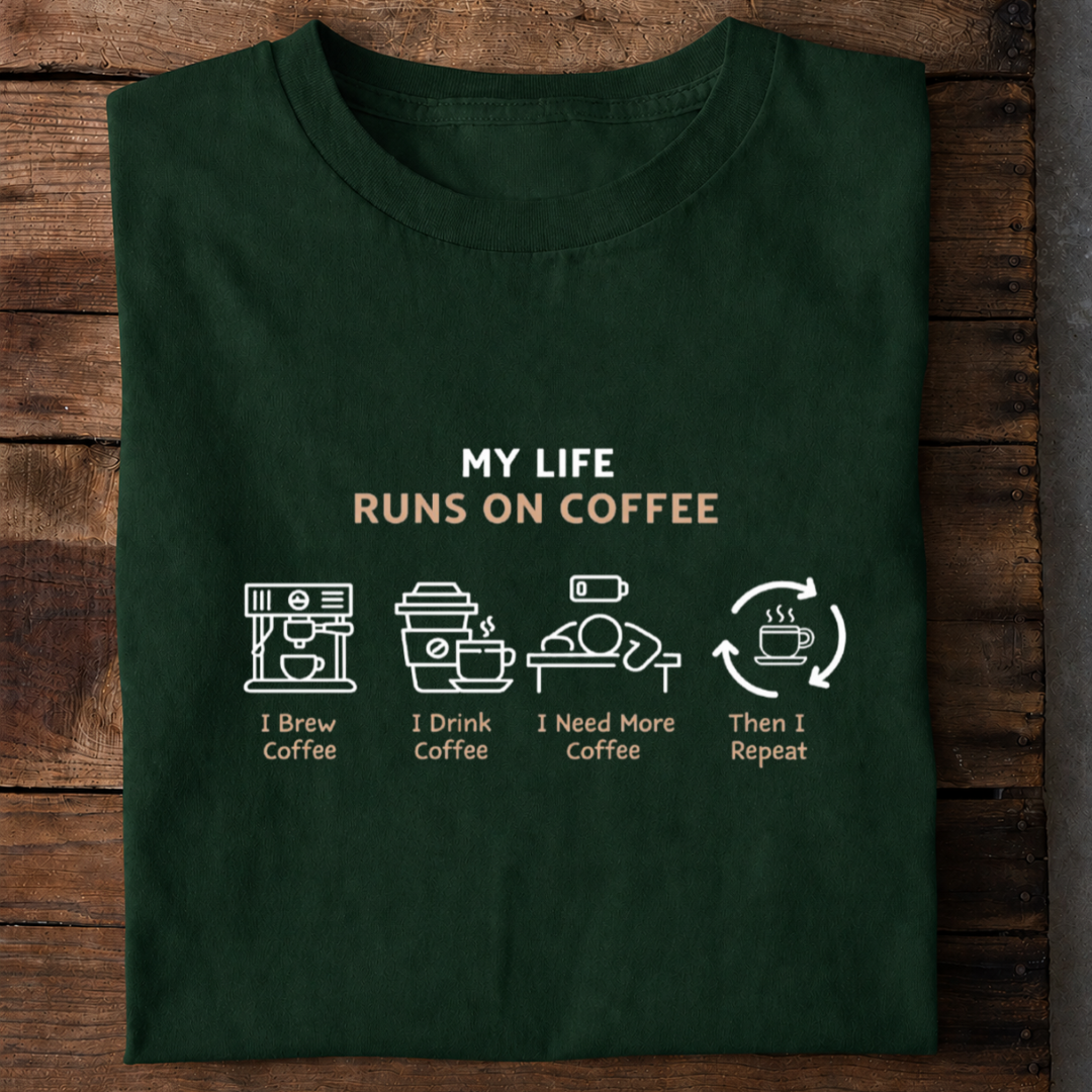 Coffee Life Premium Cotton T Shirt