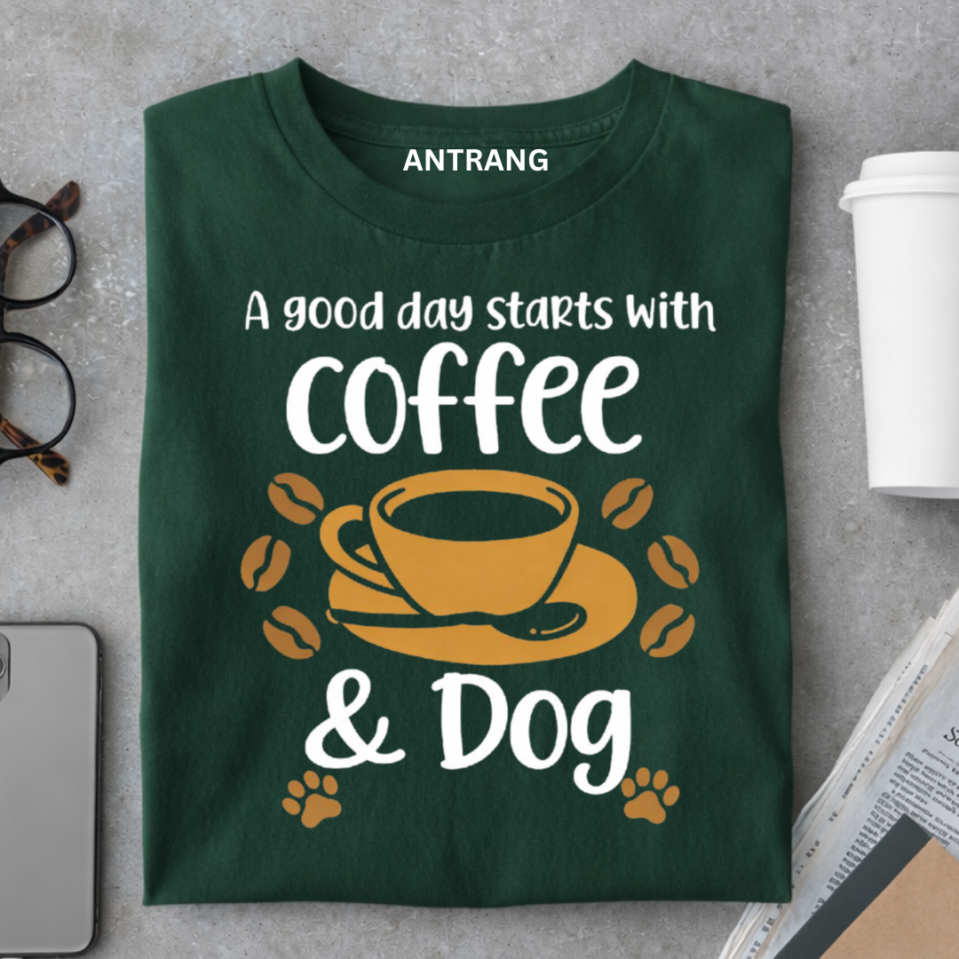 Coffee and Dog T Shirt