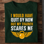 Trainer Scares Gym Premium Cotton T Shirt
