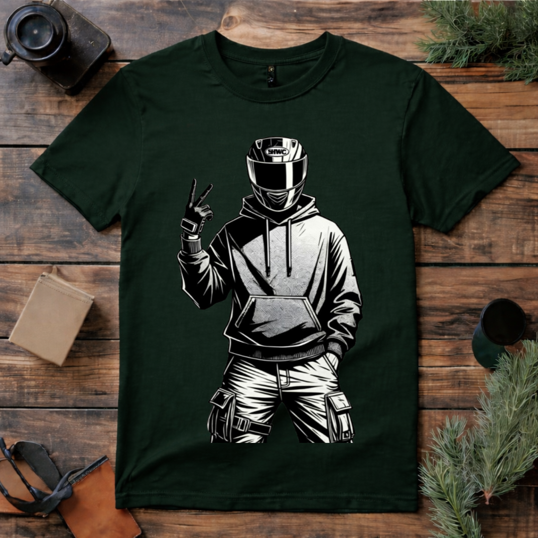 Cool Biker Helmet T Shirt