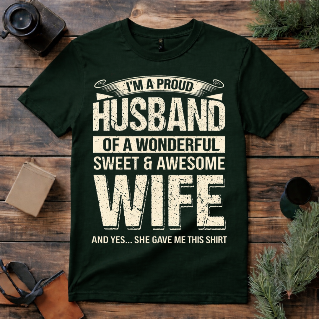 Proud Husband Gift T Shirt