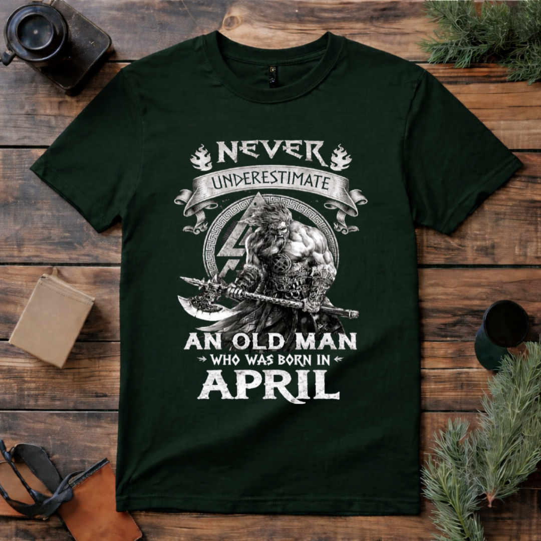 April Born Old Man Legend T Shirt