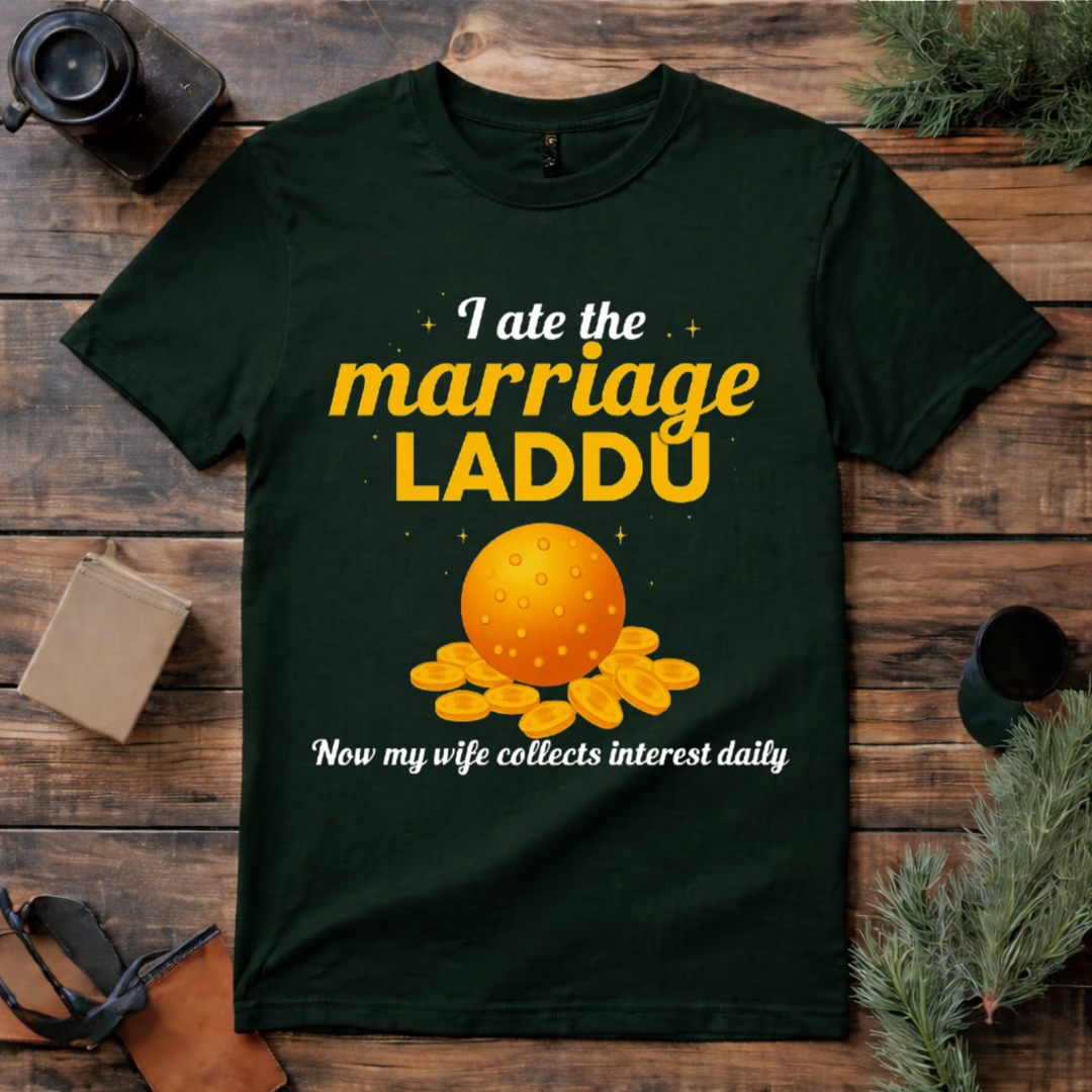Marriage Laddu Funny Husband T Shirt