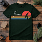 Retro Tennis Sunset T Shirt