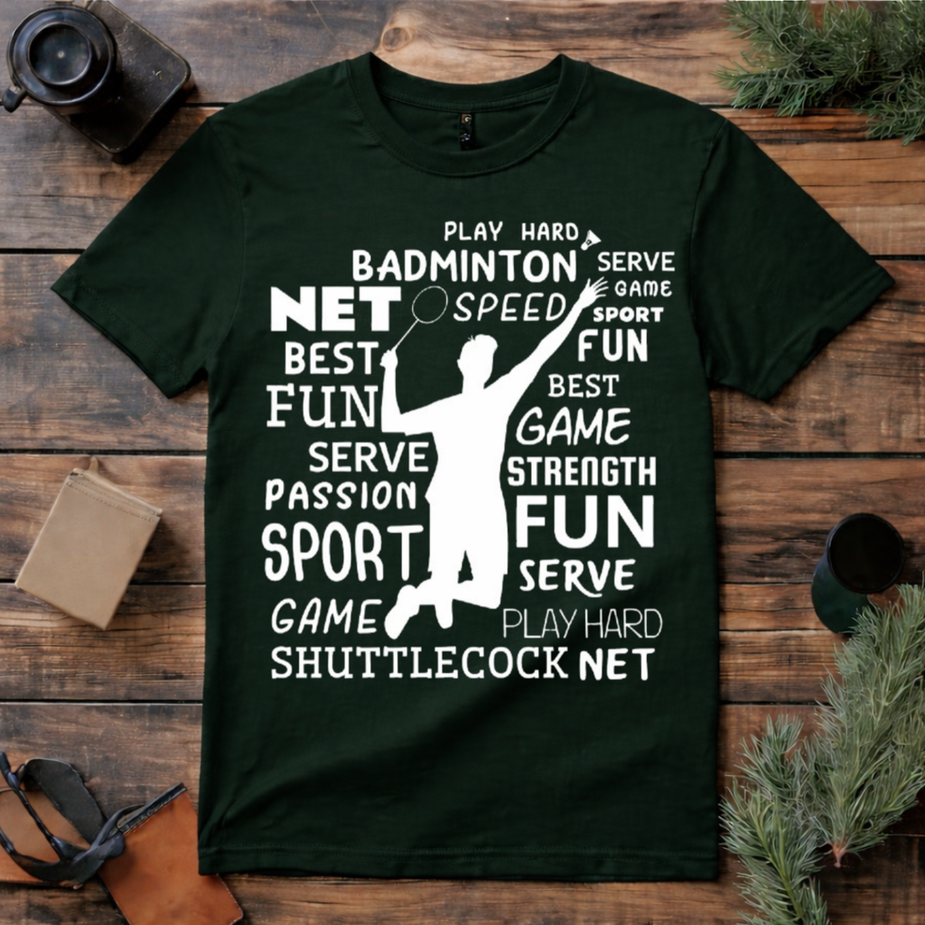 Badminton Fun Sport T Shirt
