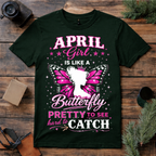 April Girl Butterfly T Shirt