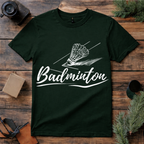 Badminton Script Logo T Shirt