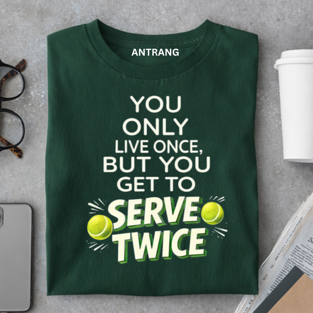 Serve Twice Tennis T Shirt