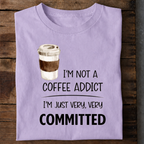 Coffee Addict Premium Cotton T Shirt