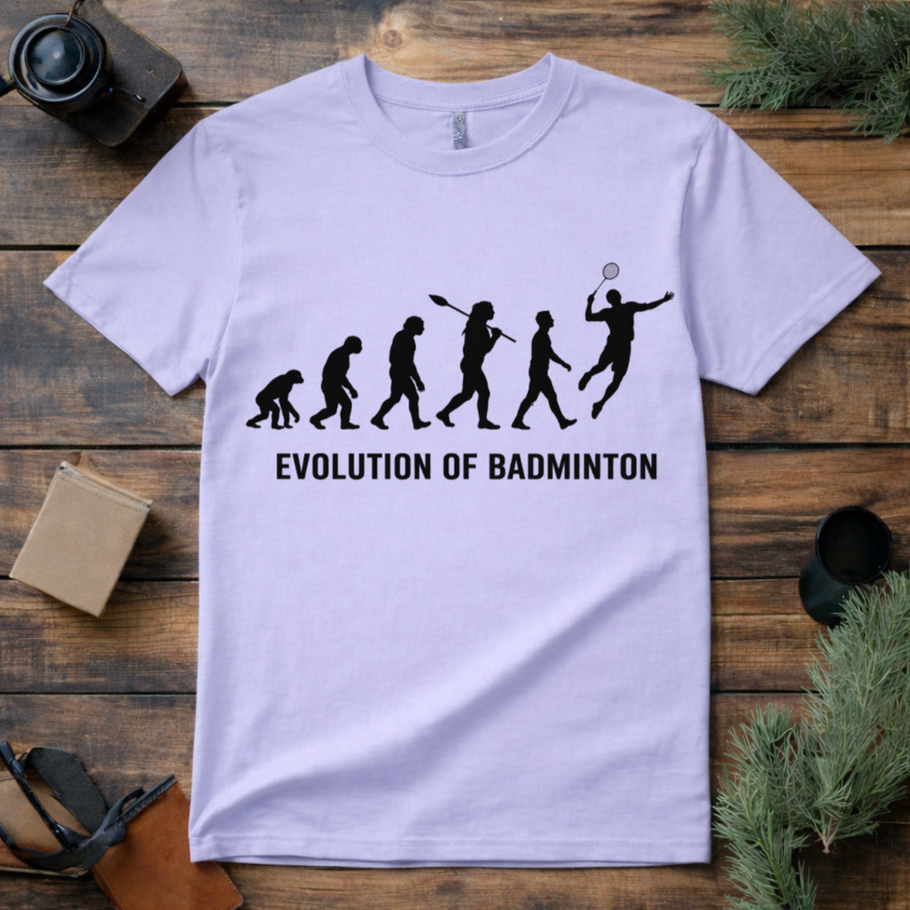 Evolution of Badminton T Shirt