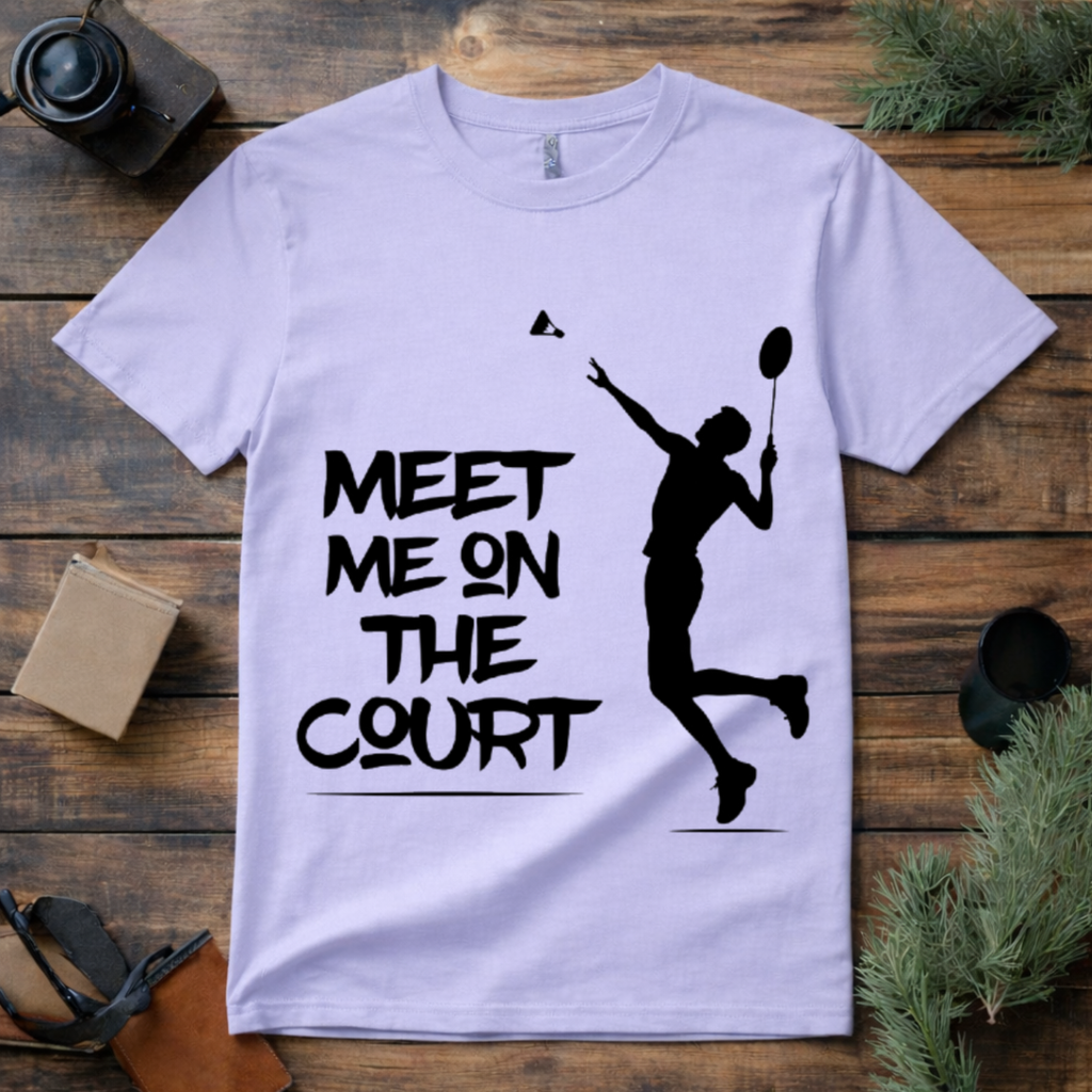 Meet Me on the Badminton Court T Shirt