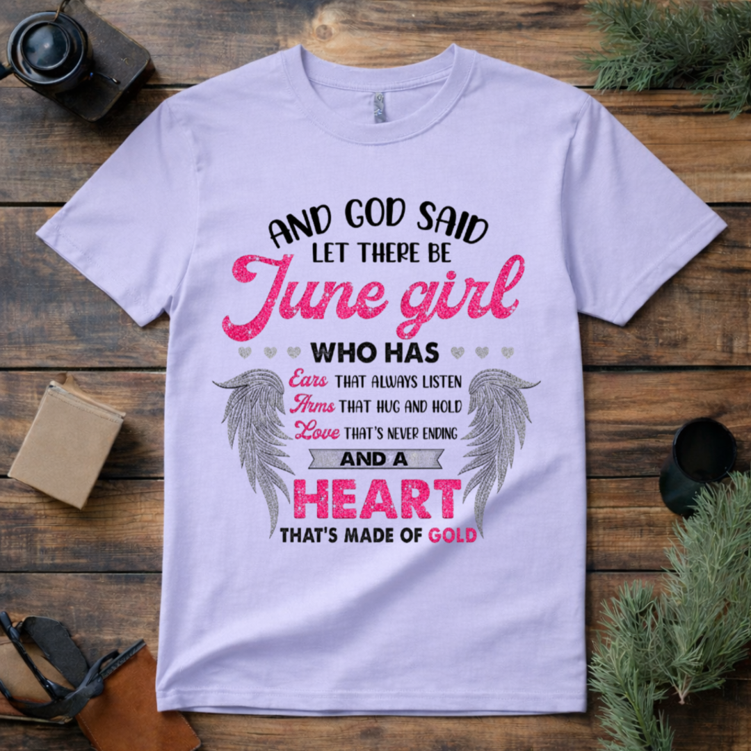June Girl Heart of Gold T Shirt