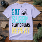 Eat Sleep Play Drums Repeat T Shirt