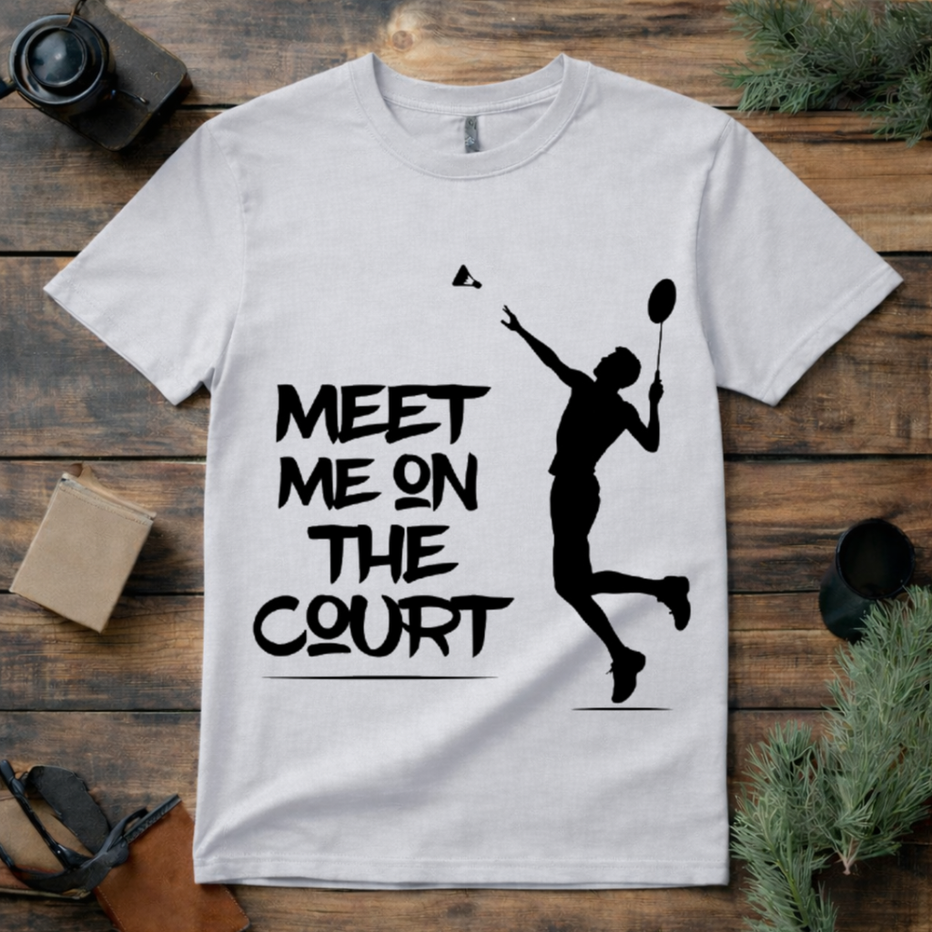 Meet Me on the Badminton Court T Shirt