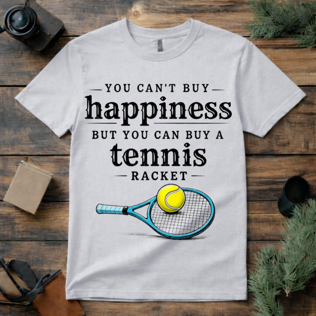 Tennis Racket Happiness T Shirt
