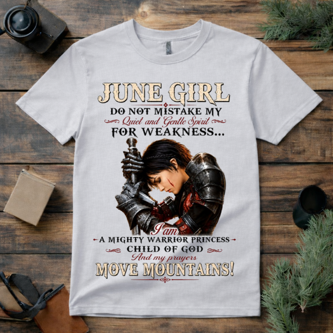 June Girl Warrior Princess T Shirt