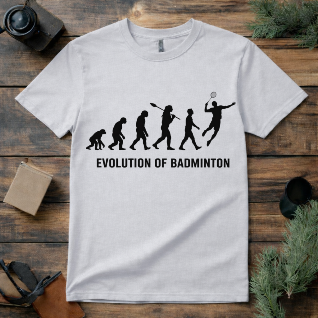 Evolution of Badminton T Shirt