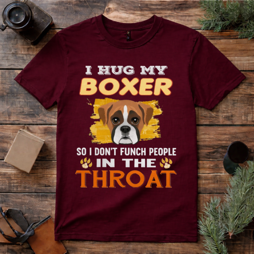 I Hug My Boxer T Shirt