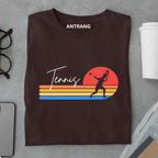 Retro Tennis Sunset T Shirt
