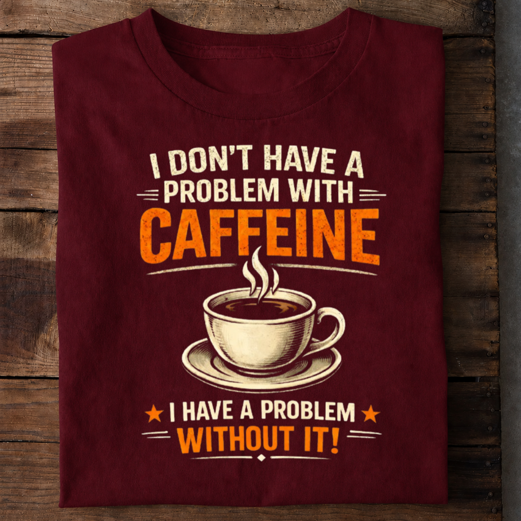 No Problem Coffee Premium Cotton T Shirt