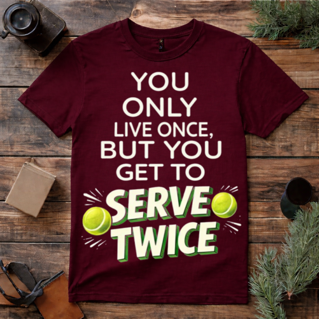 Serve Twice Tennis T Shirt