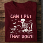 Can I Pet That Dog Premium Cotton T Shirt