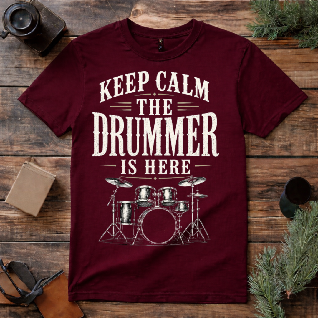Keep Calm Drummer T Shirt