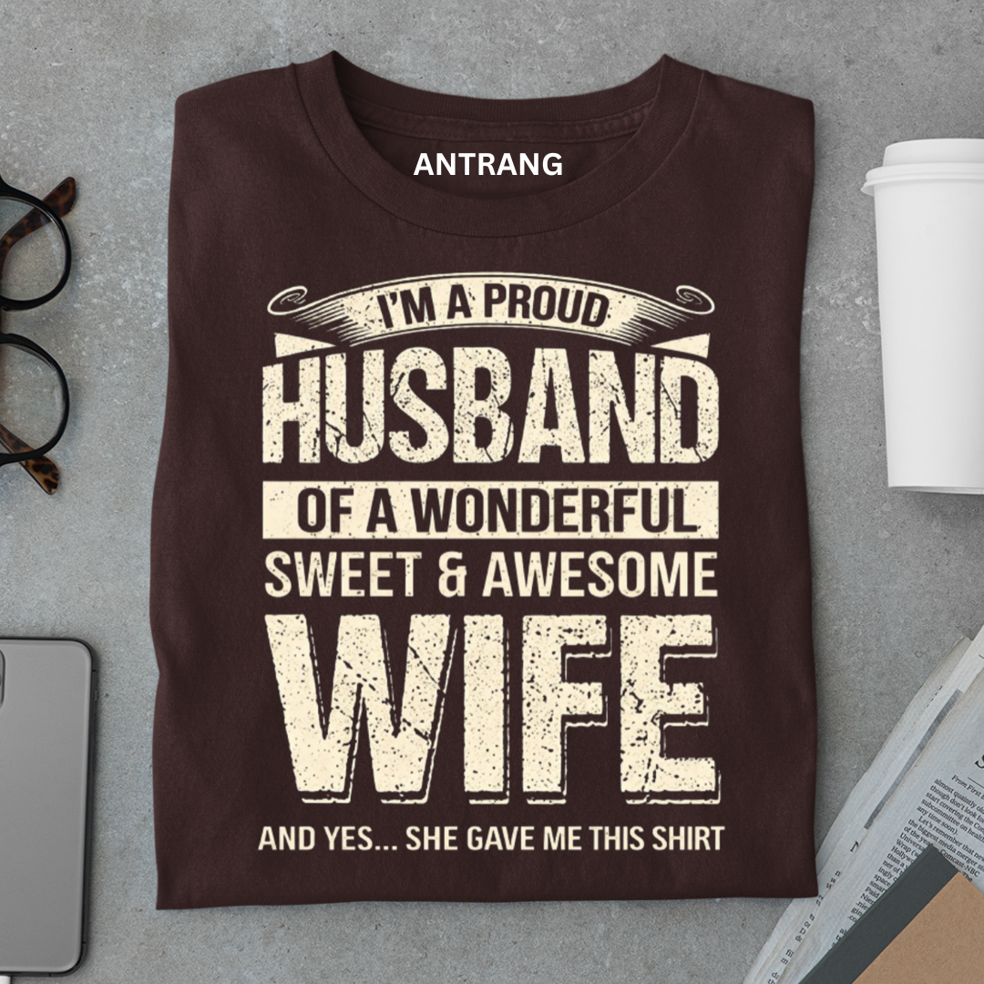 Proud Husband Gift T Shirt