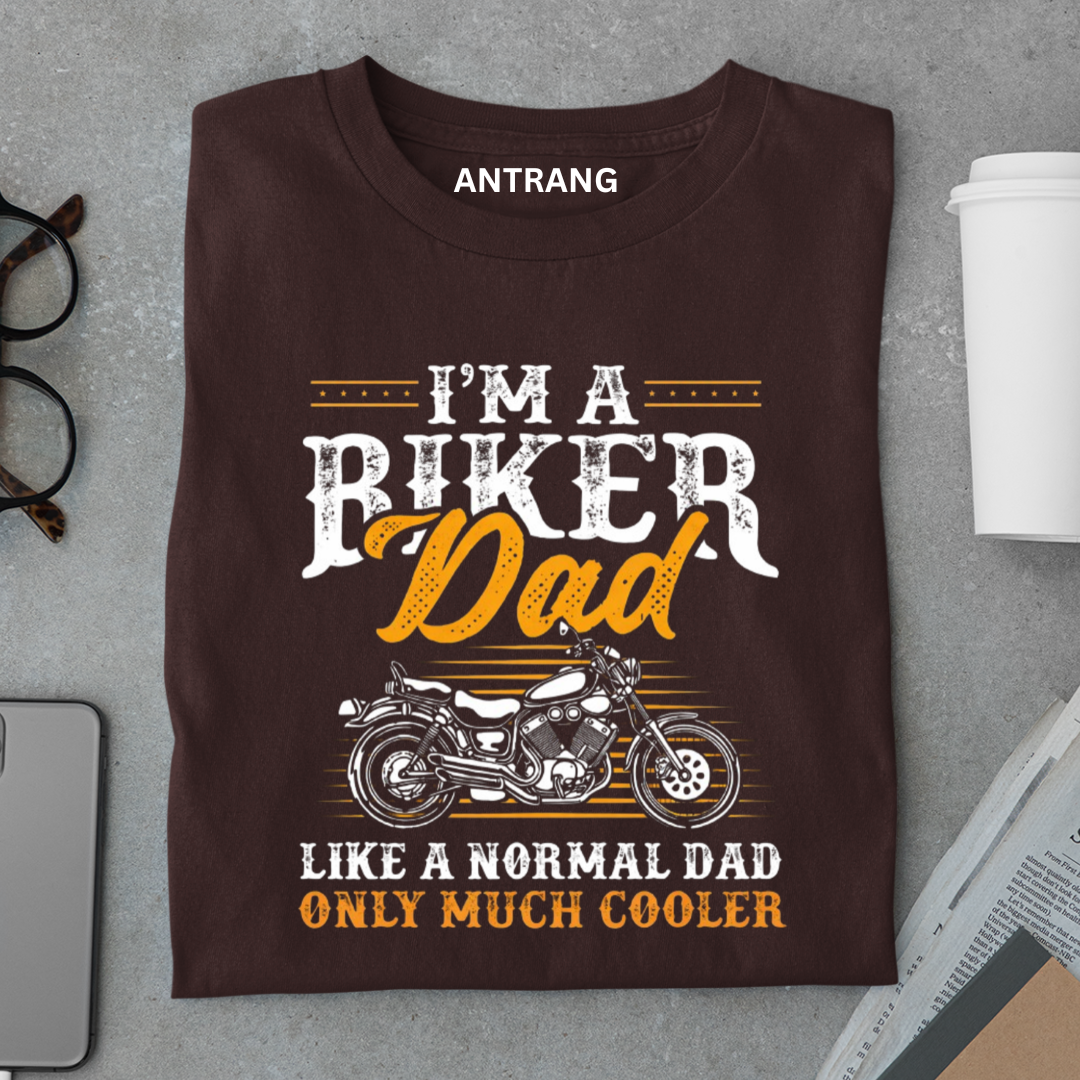 Biker Dad Much Cooler T Shirt