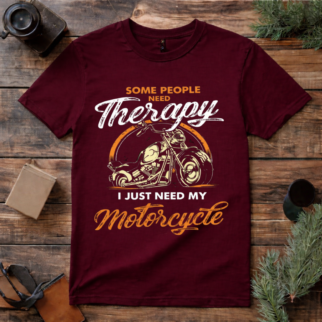 Motorcycle Is My Therapy T Shirt
