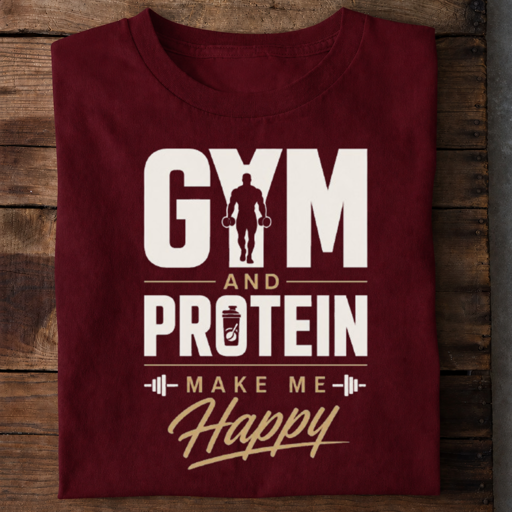 Protein and Gym Premium Cotton T Shirt
