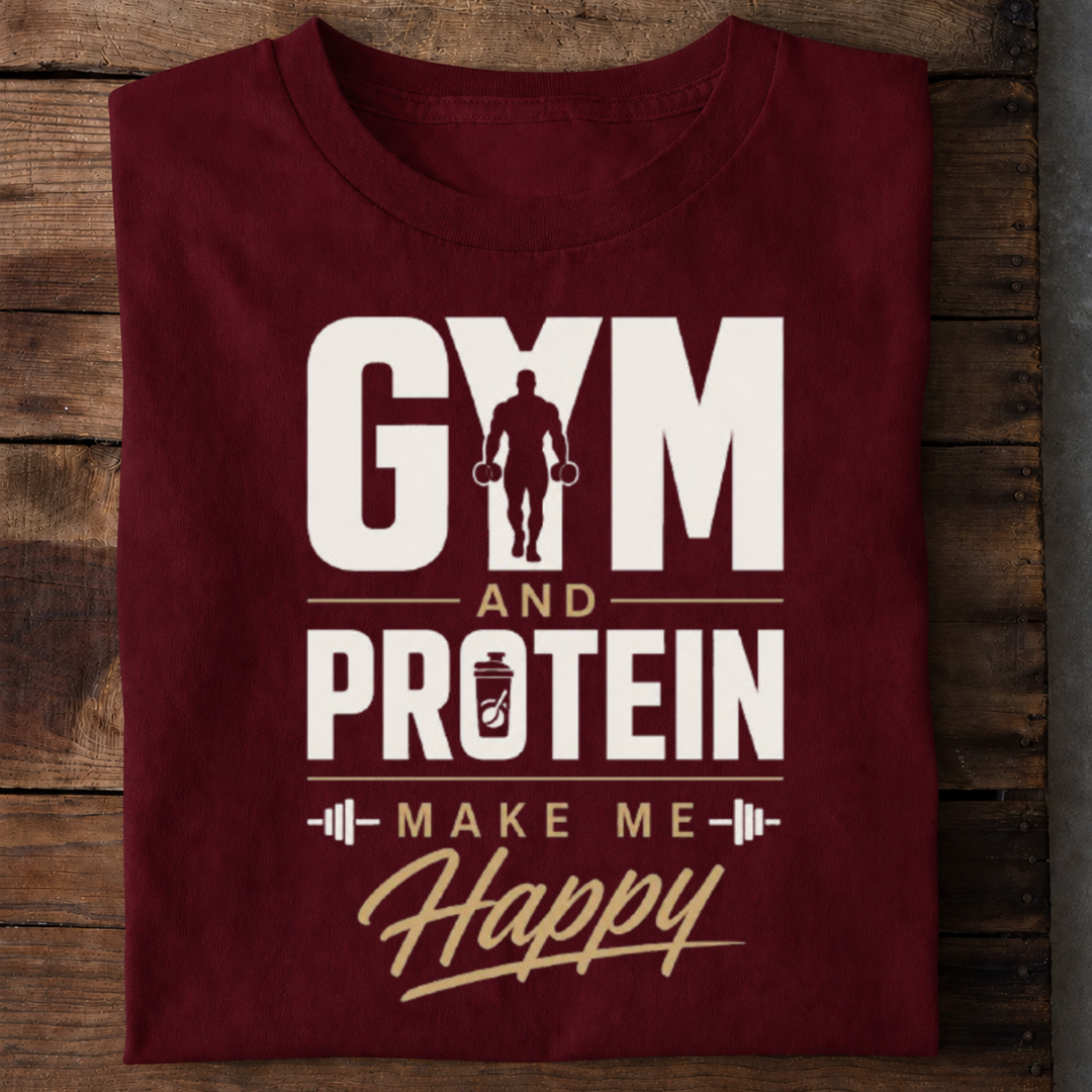 Protein and Gym Premium Cotton T Shirt