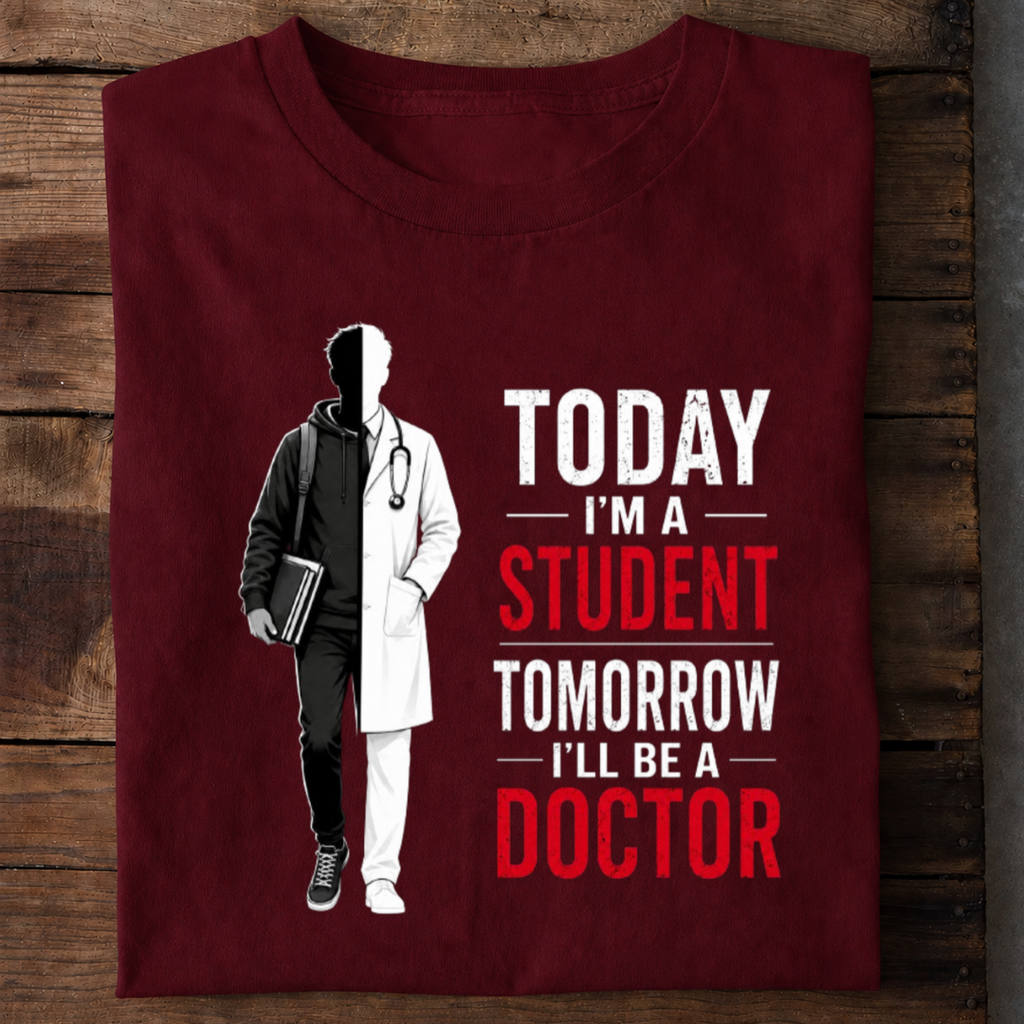 Today Student Tomorrow Doctor Premium Cotton T Shirt