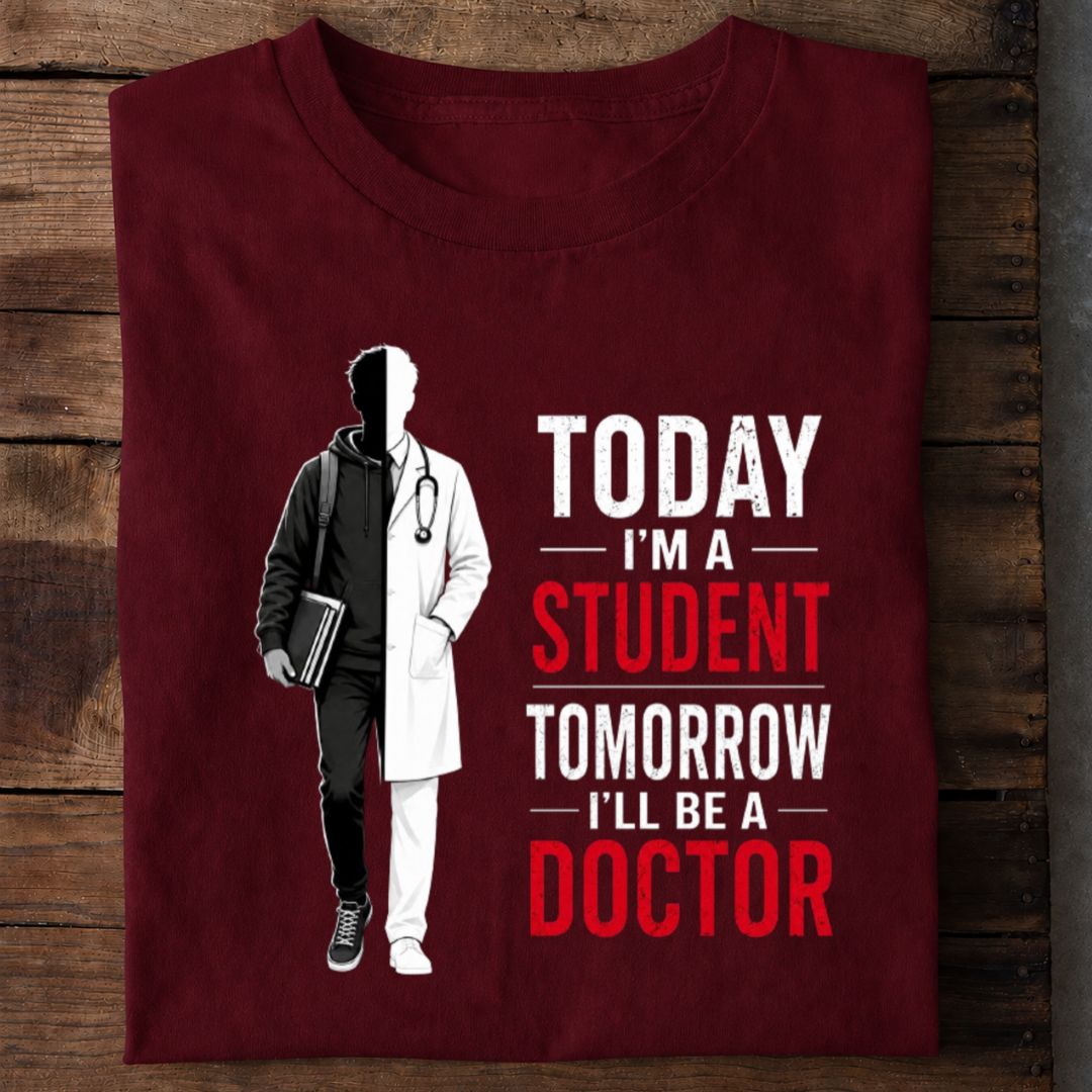 Today Student Tomorrow Doctor Premium Cotton T Shirt