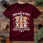 Dogs Make Me Happy T Shirt