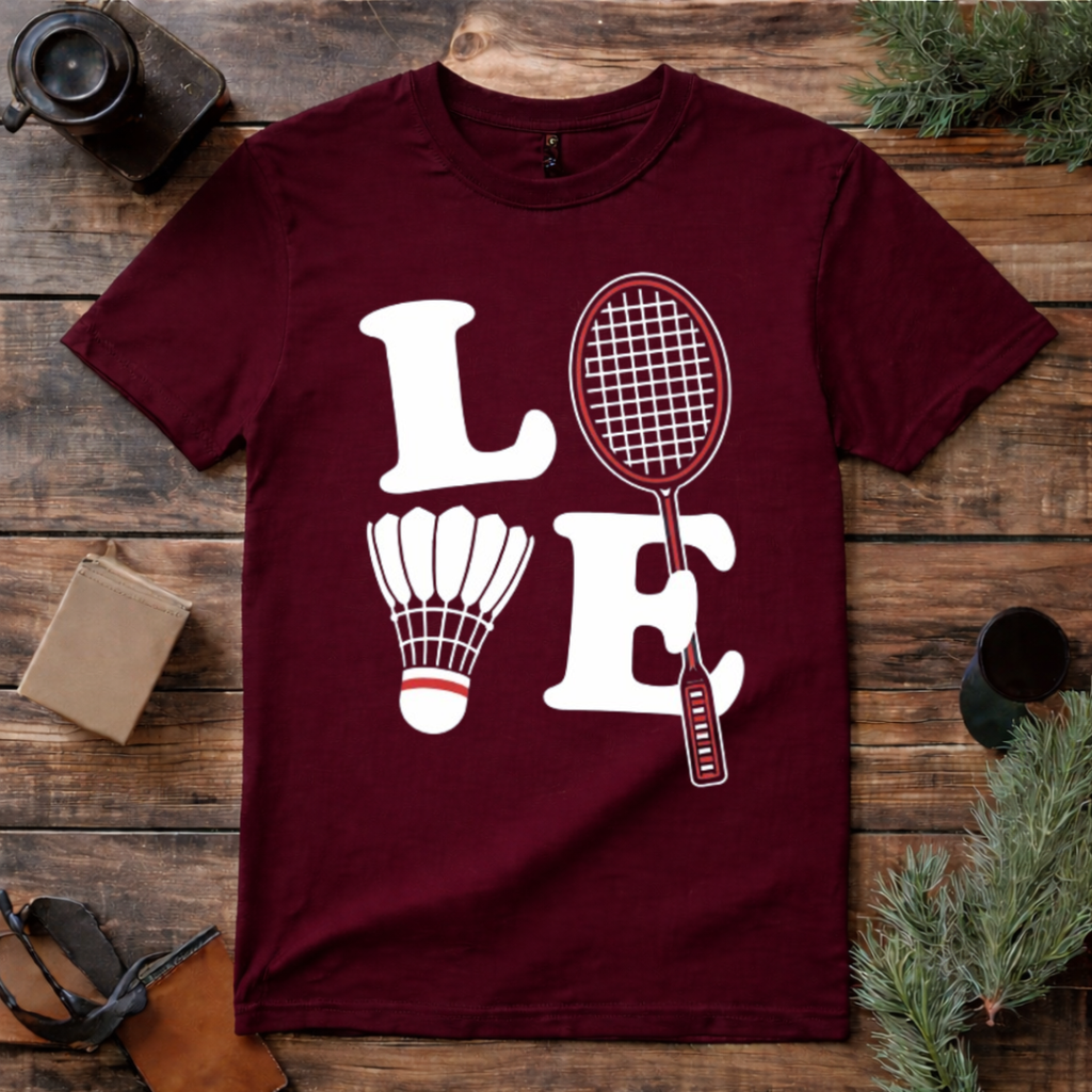 Love Badminton T Shirt