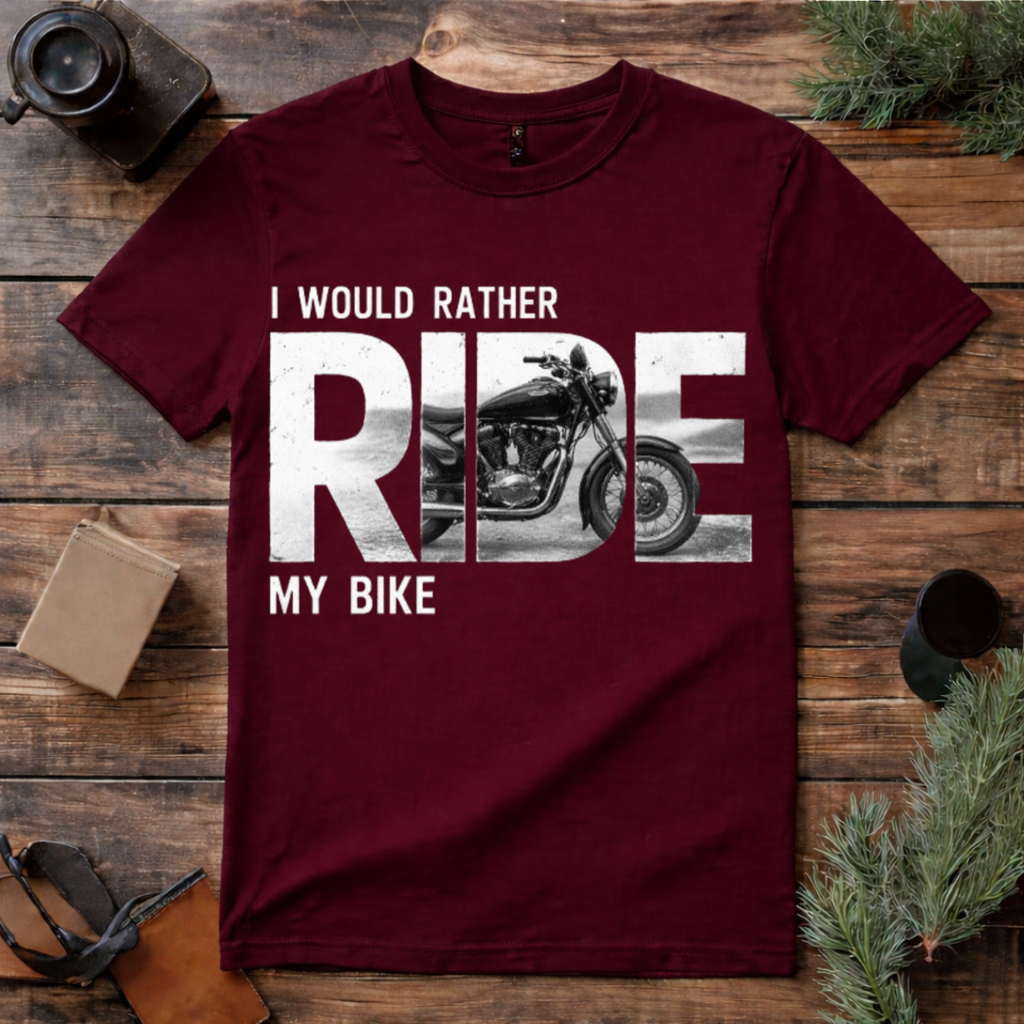 Rather Ride My Bike T Shirt