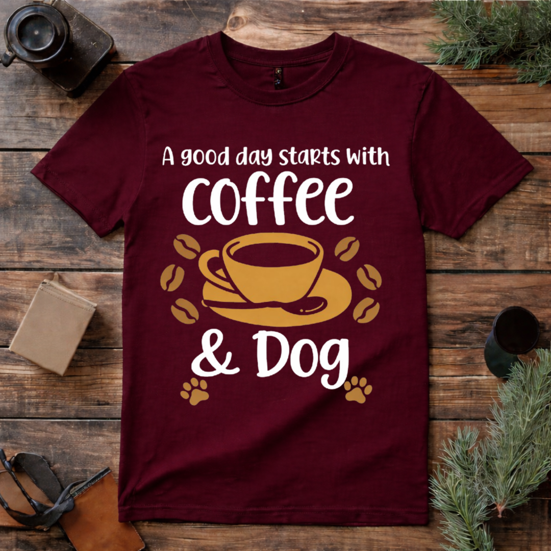 Coffee and Dog T Shirt