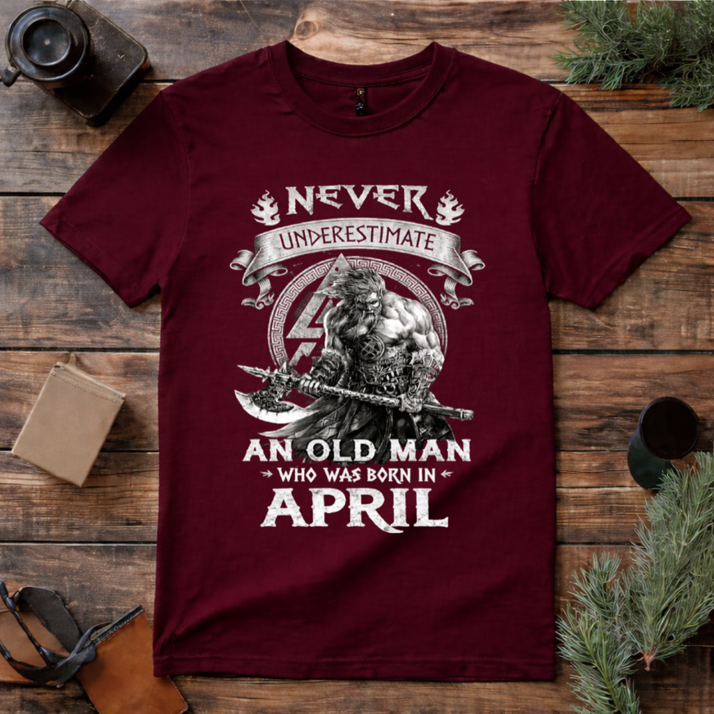 April Born Old Man Legend T Shirt