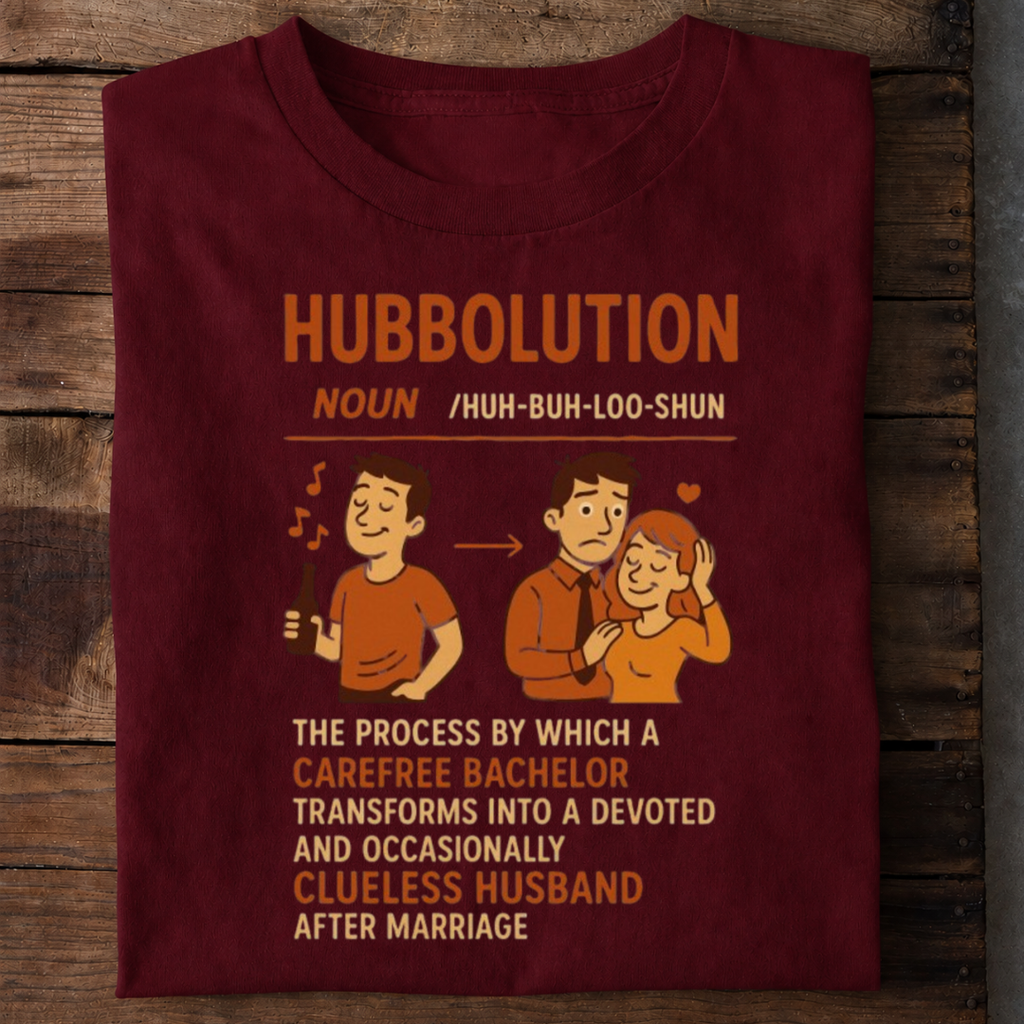 Hubbolution Funny Husband Premium Cotton T Shirt