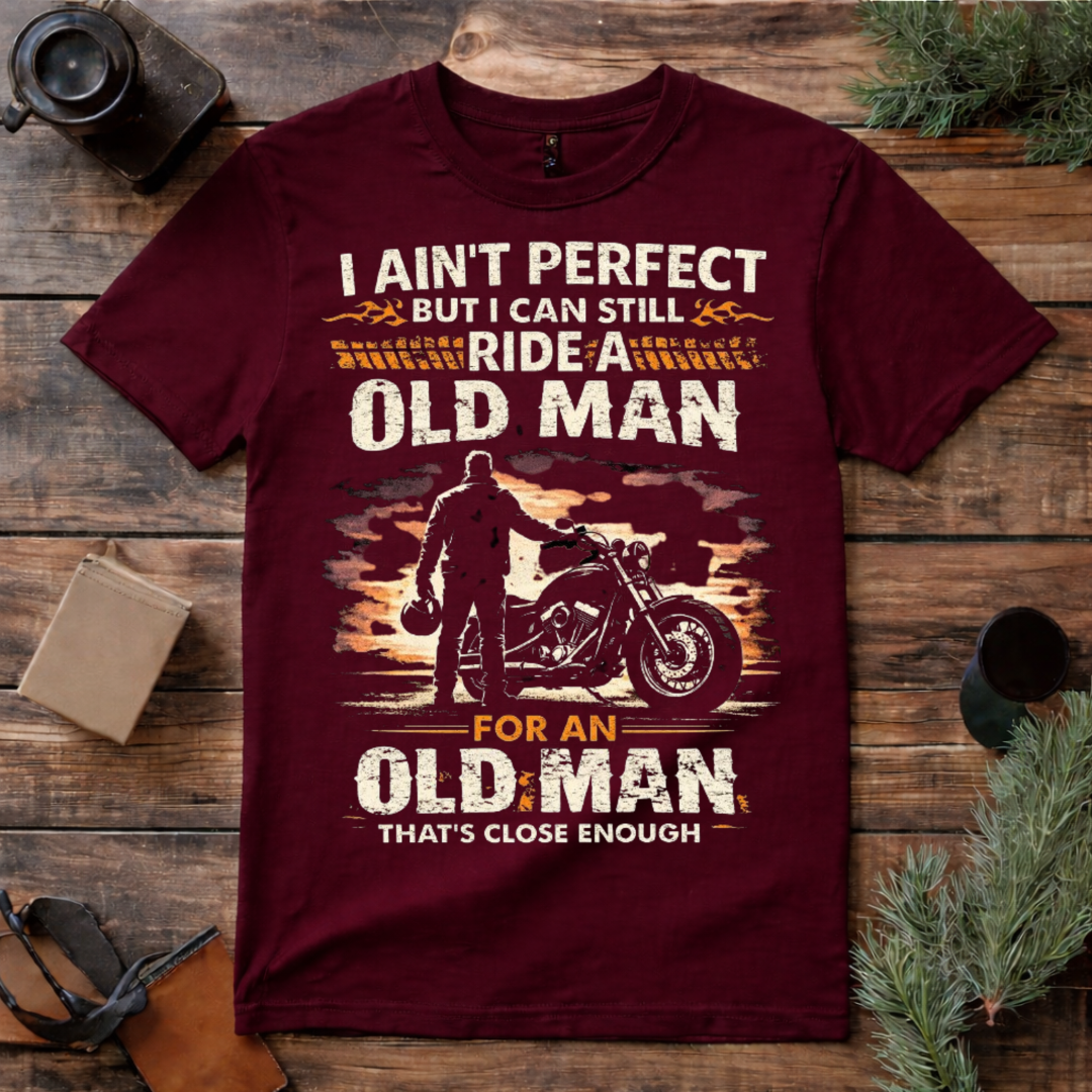 Old Man Biker T Shirt