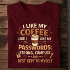 Bitter Coffee Humor Premium Cotton T Shirt