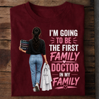 First Family Female Doctor Premium Cotton T Shirt