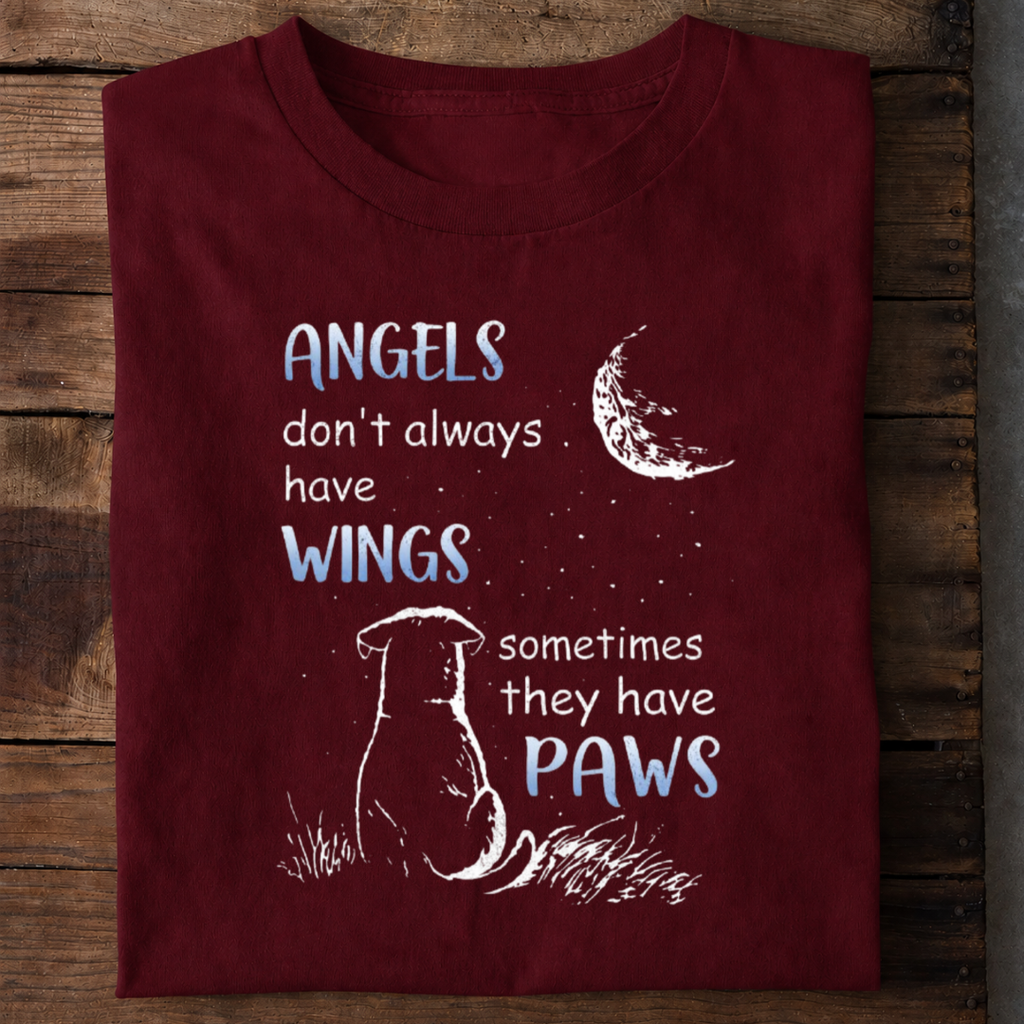 Angels Have Paws Premium Cotton T Shirt