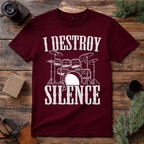 Destroy Silence Drummer T Shirt