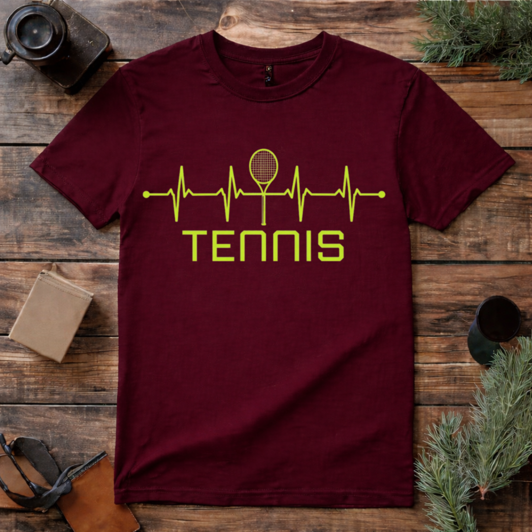 Tennis Heartbeat T Shirt