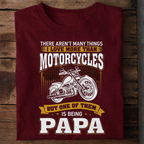 Motorcycle Papa Premium Cotton T Shirt